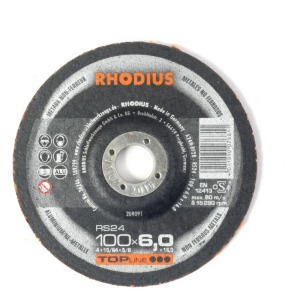 [RODIUS] 研磨石 RS24 4英寸 7T 1盒子 鋁/青銅/黃銅