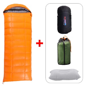 Duramax Winter Sleeping Bag Goose Sleeping Bag Three-dimensional Sewing Square Camping Duvet Backpacking Car Bag Mesh Cover Included