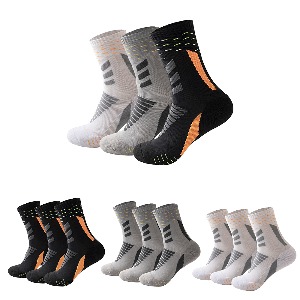 [DURAMAX] 运动 袜子 脚底 厚袜子 中腰 运动 背心 篮球 登山 3种套 DMO-033